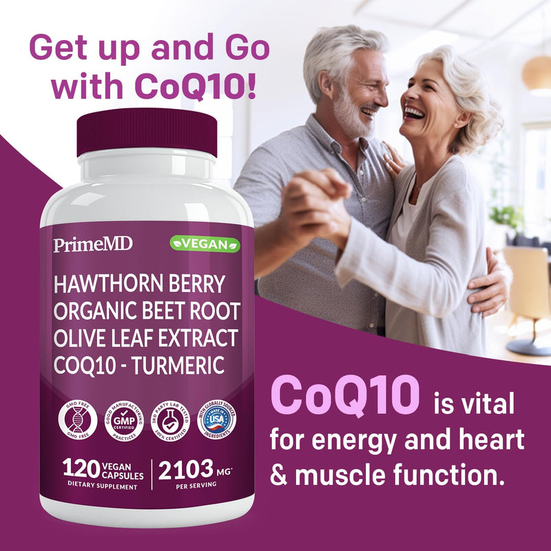 [Australia] - 26-in-1 Nitric Oxide Supplement - Blood Pressure Supplements for Heart Health with Coq 10, Organic Beet Root Capsules, Olive Leaf Extract, Hawthorn Berry and Garlic Supplements with 2103mg Per Serving 