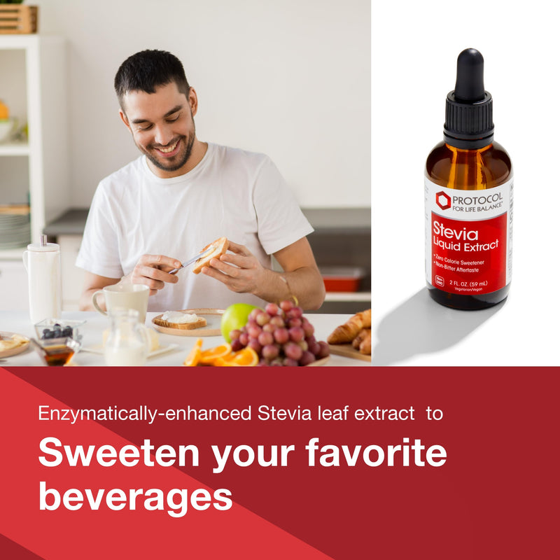 [Australia] - Protocol Stevia Liquid Extract - Herb-Based Sweetener - Liquid Stevia Extract - Zero Calorie - Dairy Free & Non-GMO - 2 fl oz 2 Fl Oz (Pack of 1) 