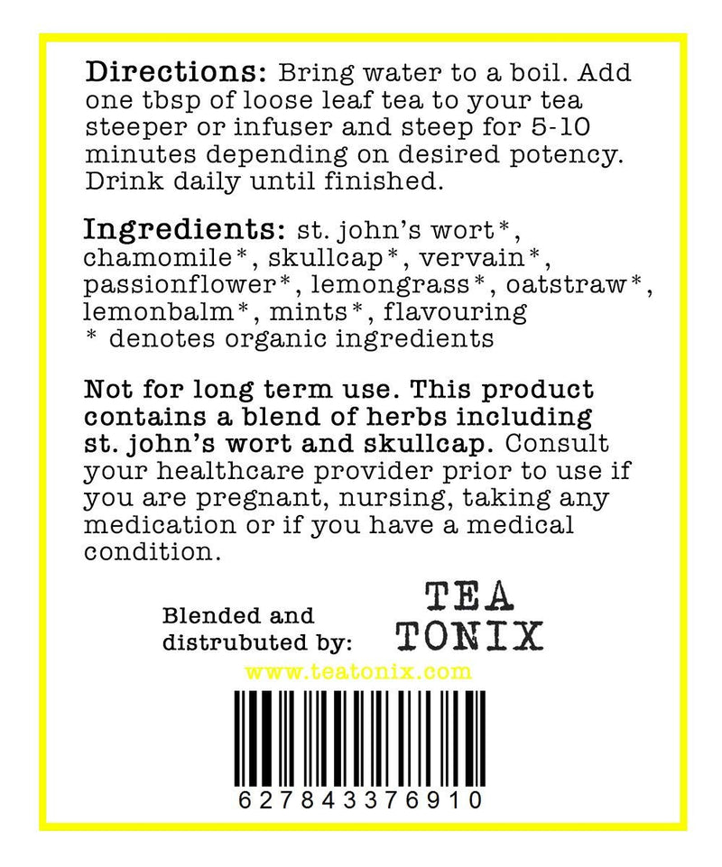 [Australia] - BE HAPPY Tea with St. John's Wort, Vervain, and Skullcap 40g (1.41oz) - an Uplifting, Caffeine Free Herbal Tea 