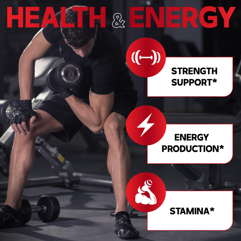 [Australia] - 7 in-1 Ultra Test Support with Tribulus Terrestris Horny Goat Weed L-Arginine Maca Root Tongkat Ali Beet Root - Energy Workout Muscle Strength Support 120 Capsules 120 Count (Pack of 1) 
