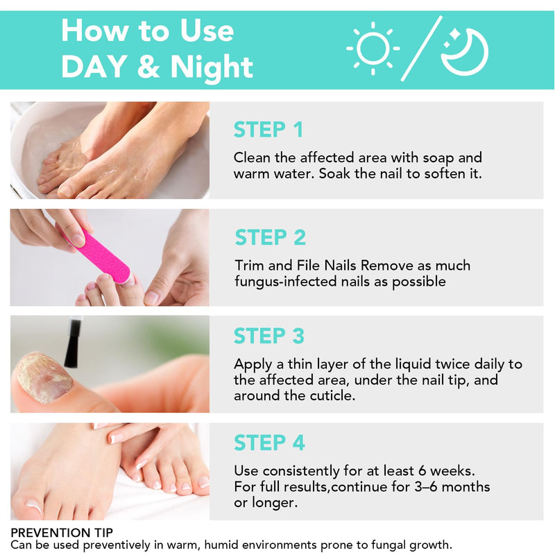 Toenail Fungus Treatment Extra Strength, 30ML Fungal Nail Treatment for Thick, Yellow, Discolored Nails, 4 Weeks Toe Nail Fungus Treatment, Ingrown Toenail, Athletes Foot, Nail Growth & Strengthener