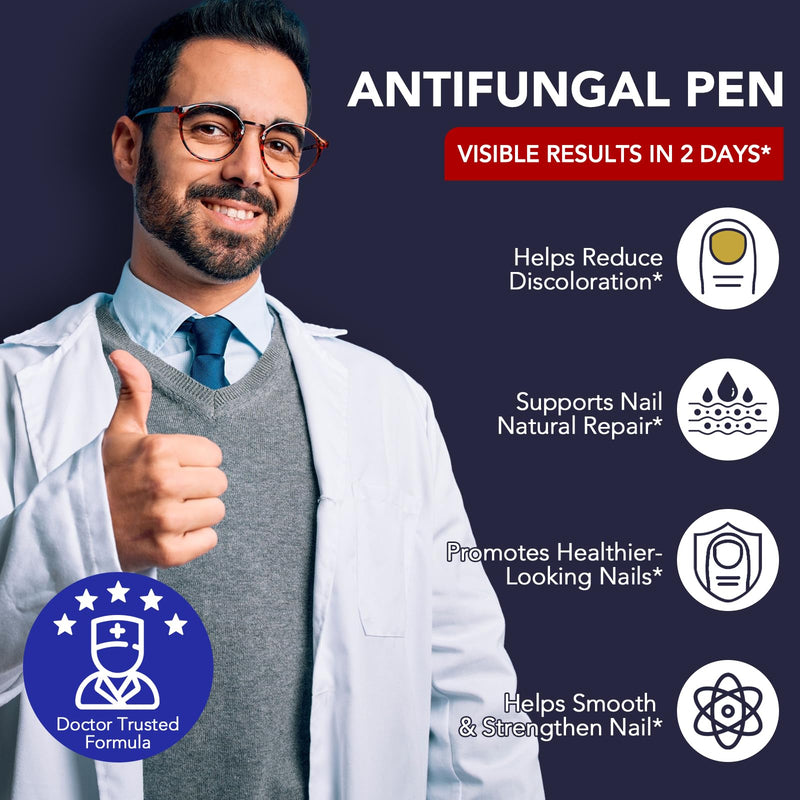 Toenail Fungus Pen - 25% Undecylenic Acid, Tea Tree Oil - Toenail Fungus Treatment Extra Strength for Toe Nail Repair Pen for Damaged Nails, Foot Fungal Nail Treatment for Fungi Funginail - 5pcs