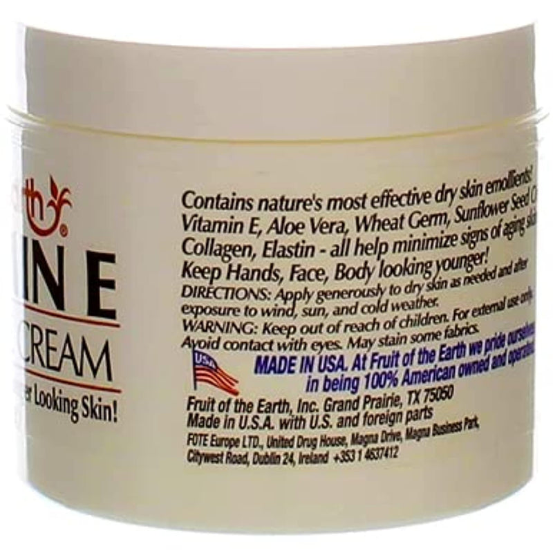 Fruit of the Earth Vitamin E Skin Care Cream 4 Ounce Cream 4 Fl Oz (Pack of 1)