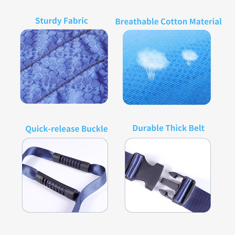 [Australia] - Heavy Duty Bed Transfer Nursing Sling with Durable Handles and Buckle for Patient, Lifting Assist Belt, Transfer Lift Sling for Seniors, Mobility Standing and Lifting Assist Belt for Disabled, Elderly 