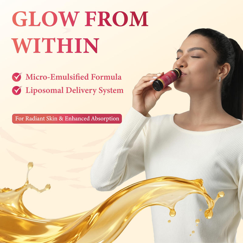 Vitamin World Liquid Collagen 10,000 mg, 2.03 fl oz x 10 Bottles | Marine Collagen Beauty Shot with Ceramides & Hibiscus Extract, Skin Hydration & Elasticity Support, Collagen Drink for Women