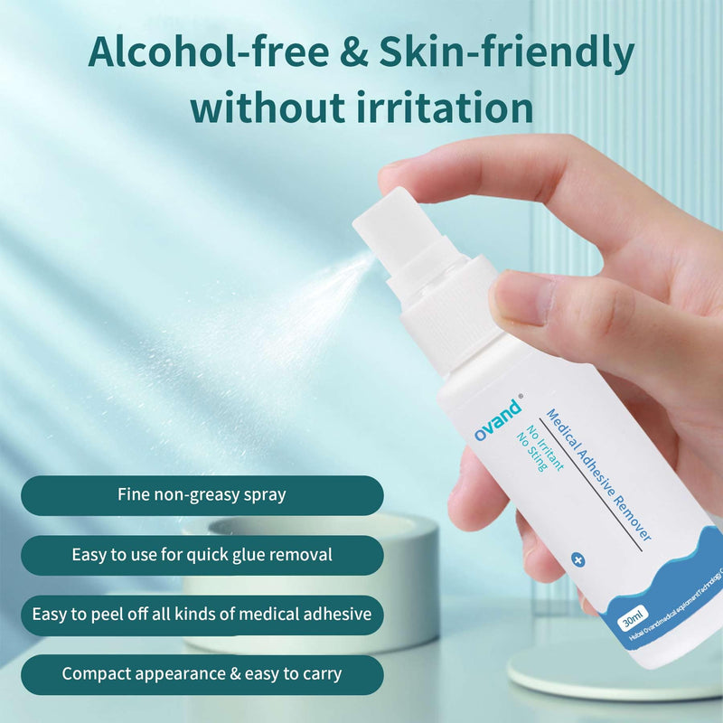 [Australia] - Medical Adhesive Remover Spray - 1 oz.No-Sting Ostomy Adhesive Remover Spray : Adhesive Remover for Skin,Ostomy,Mastectomy,Adhesive Tape 1 Bottles 