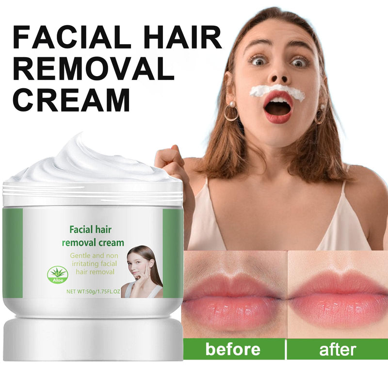 [Australia] - Facial Depilatory and Hair Removal Cream for Women, Aloe Vera Facial Hair Removal Cream for Upper Lip and Chin for Face Hair Remover for Body Sensitive Skin Gentle and Non-Irritating (2PCS) 