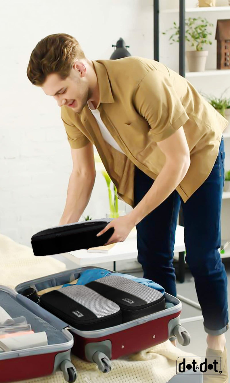 Medium and Large Black Travel Packing Cubes