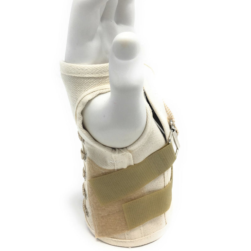 [Australia] - OTC Wrist Splint, Prop-Up Lacing for Carpal Tunnel Relief, Canvas, White, Left Hand, Large Large (Pack of 1) Ivory (Left Hand) 