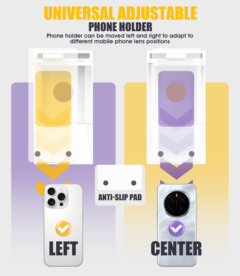 [Australia] - LED Illuminated MTG Card Scanner Stand for ManaBox - 6000K Anti-Glare Lighting, Sloped Drawer, Phone Stand MTG Accessories, Only Available for ManaBox, Only fit for un-Sleeved Cards Only un-sleeved cards 