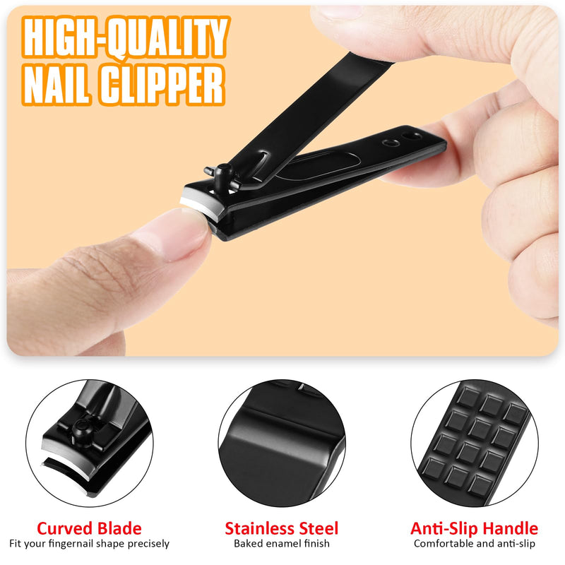 [Australia] - Yougai Tweezers Set,9 Pcs Professional Stainless Steel Tweezer Kit-Great Precision Eyebrow Tweezers for Ingrown Facial Hair with Leather Travel Case as Stocking Stuffing Gifts Black and Red-01 