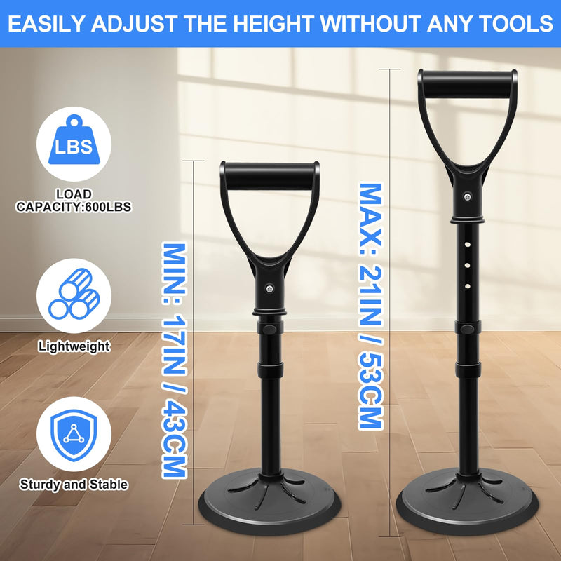 [Australia] - Upgraded Portable Standing Aid with Integrated Reinforced Fixation Buttons and Oversized 7" Base, an Adjustable Standing and Daily Living aid Designed for Seniors 