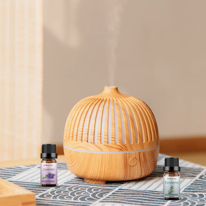 [Australia] - Sedbuwza Lavender Eucalyptus Essential Oil Set, Lavender Fragrance Oil Eucalyptus Scent Oil Set for Diffuser, Aromatherapy, Massage, Soap, Candle Making 2 x 10 ml Lavender + Eucalyptus 0.33 Fl Oz (Pack of 2) 