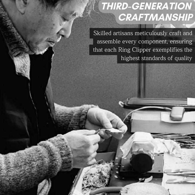 [Made in Korea] Hand-Made Nose Hair Trimmer for Men - Nasal Clippers, Nose Hair Clippers, 304 Surgical-Grade Stainless Steel, Eyebrow Trimmer, Third-Generation Craftmanship (Blue) Aqua Blue