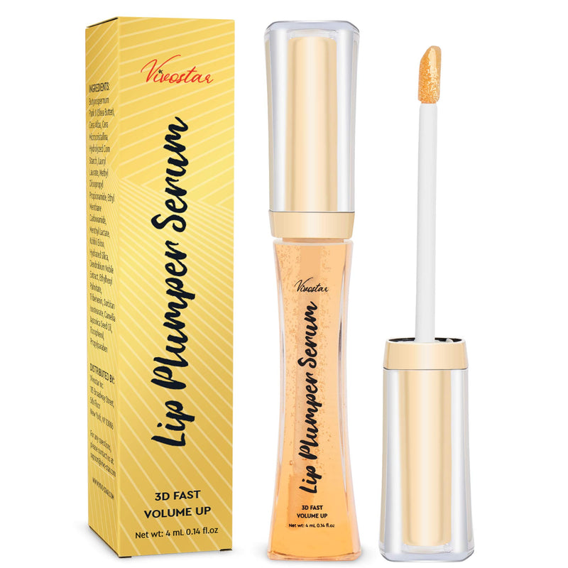 Lip Plumper, Upgraded 3D Natural Lip Enhancer, Lip Plumping Lip Gloss, Fuller & Hydrated, Sexy Lip Gloss, Formulated by Safe Ingredients