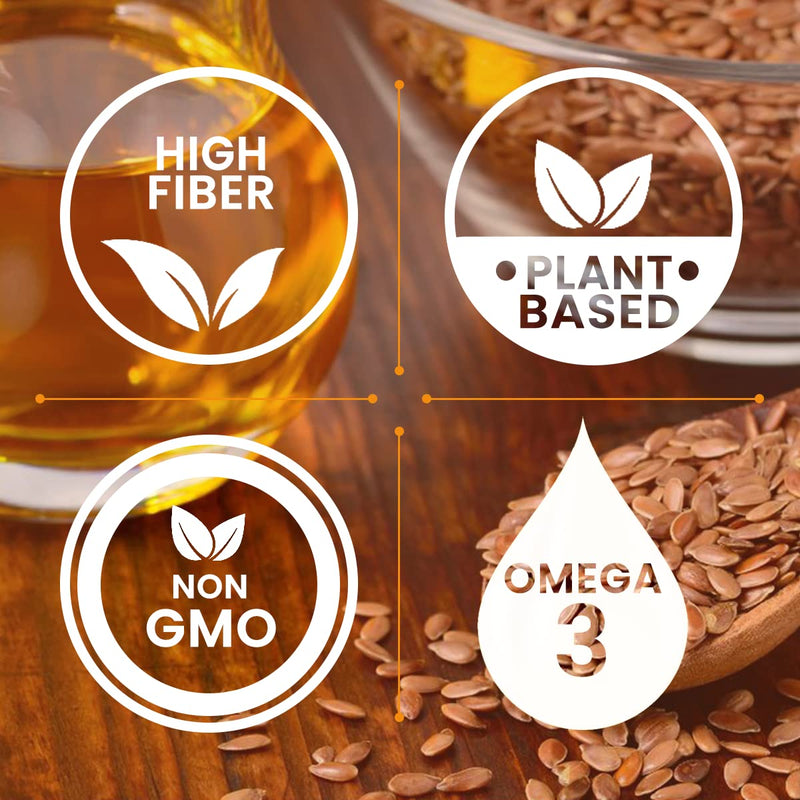 [Australia] - AKI Flaxseed Oil Powder - Packed with Essential Nutrients Like Omega-3 Fatty acids, Fiber, & Lignans - Free from Artificial Additives, Made with Ideal Quality Ingredients (5.30oz/150g) 