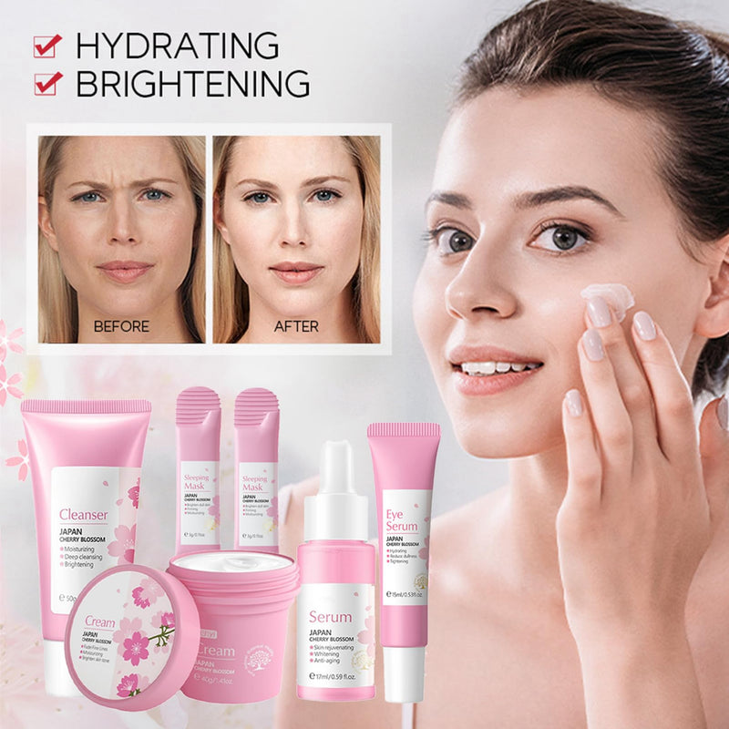 [Australia] - Skincare Gifts For Teenage Girls,Cherry Blossom Skincare Sets,Facial kit,Pamper Sets For Women Gifts,Skin Care Sets & Kits (SetA) 