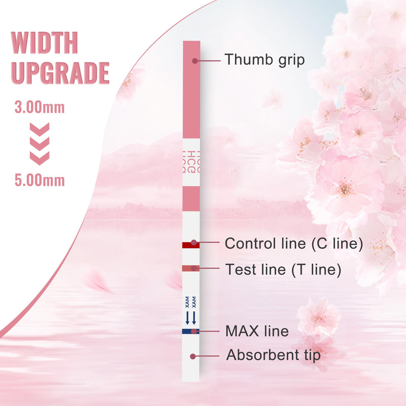 20 Pregnancy Test Strips for Early Detection 10 MIU/ml-Width of 5mm Home Test