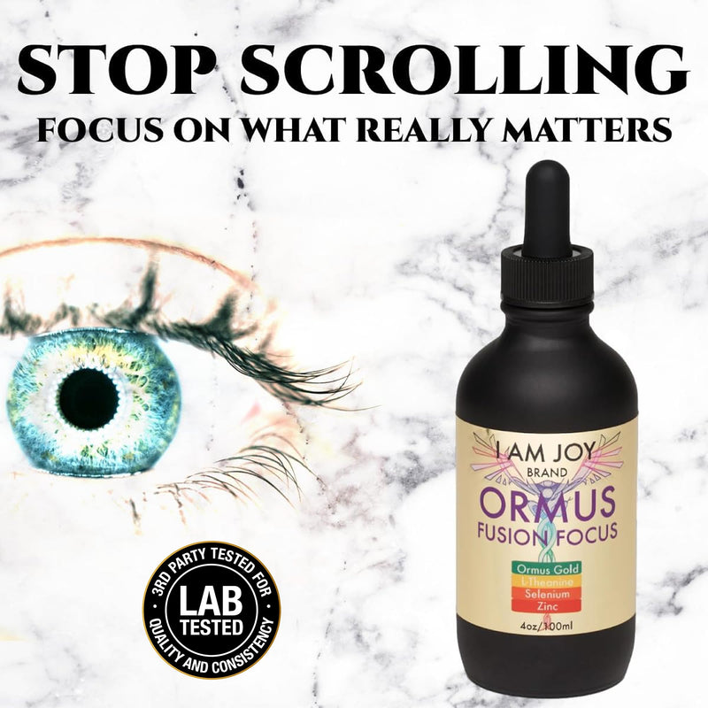 [Australia] - Ormus Monoatomic Gold, L-Theanine, Selenium, Zinc for Pineal Gland Detox, Lucid Dreaming, Kundalini Support, Neurological Strength Fusion Focus 4oz 