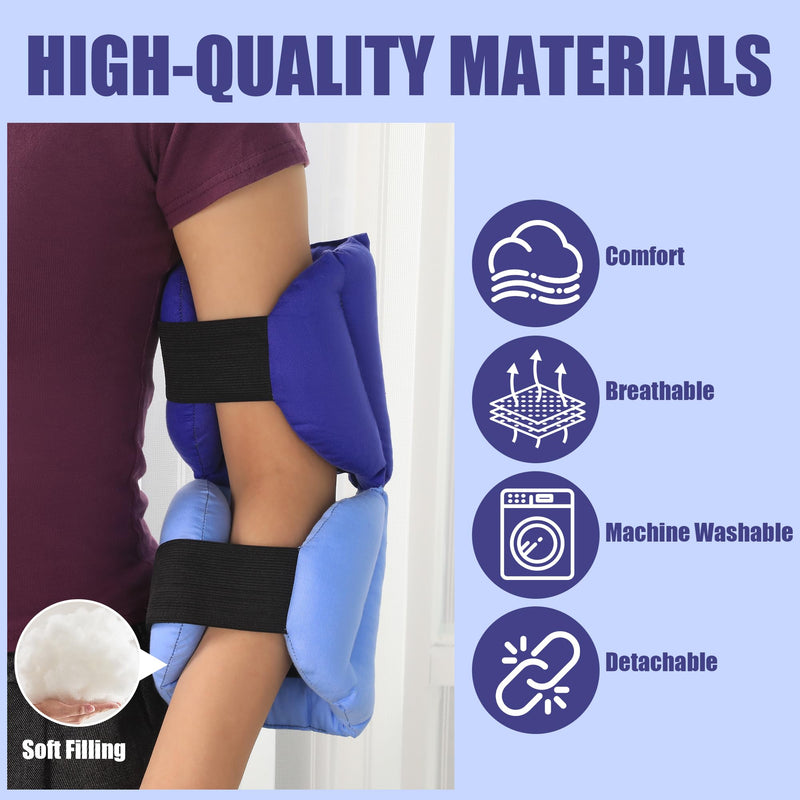 ROYALAY Elbow Protectors for Elderly with 2 Ice Packs, Elbow Pads for Bedridden Patient, Pressure Sore Pad Post-Surgery Care
