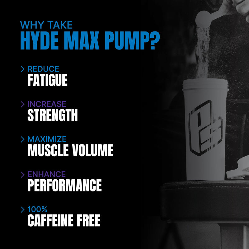 [Australia] - PROSUPPS Hyde Max Pump Pre Workout for Men and Women - Nitric Oxide Supplement for Pump and Endurance - Stimulant Free Pre Workout to Promote Blood Flow and Muscle Strength (Blue Razz, 20 Servings) 