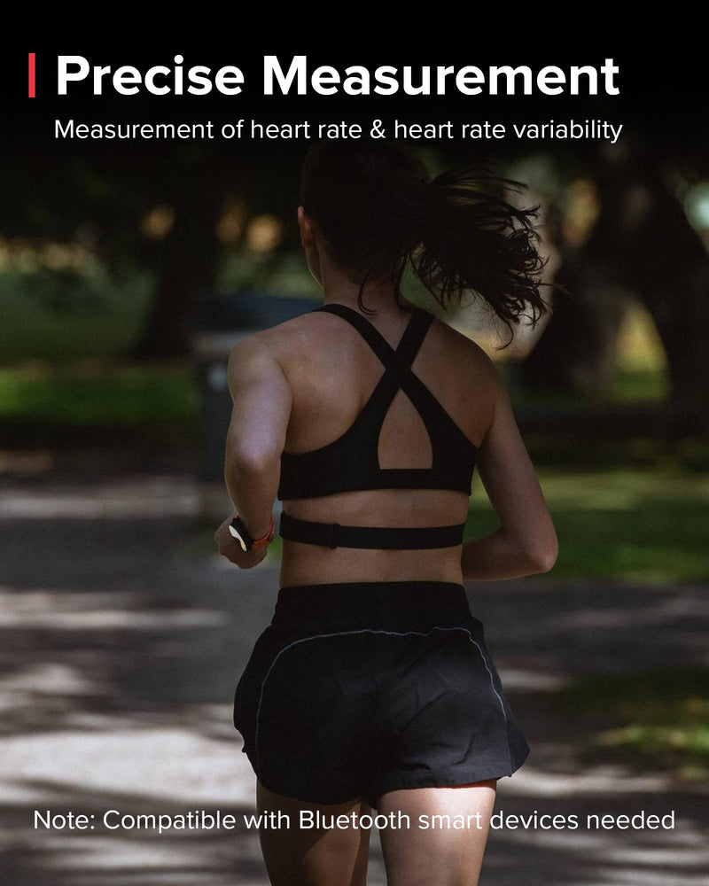 [Australia] - SUUNTO Smart Heart Rate Belt, Accurate Bluetooth Heart Rate Measurement Sensor, Multiple sports Comfortable fit for Running & Swimming, 500H Long Battery Life with Internal Memory, Waterproof, Black 