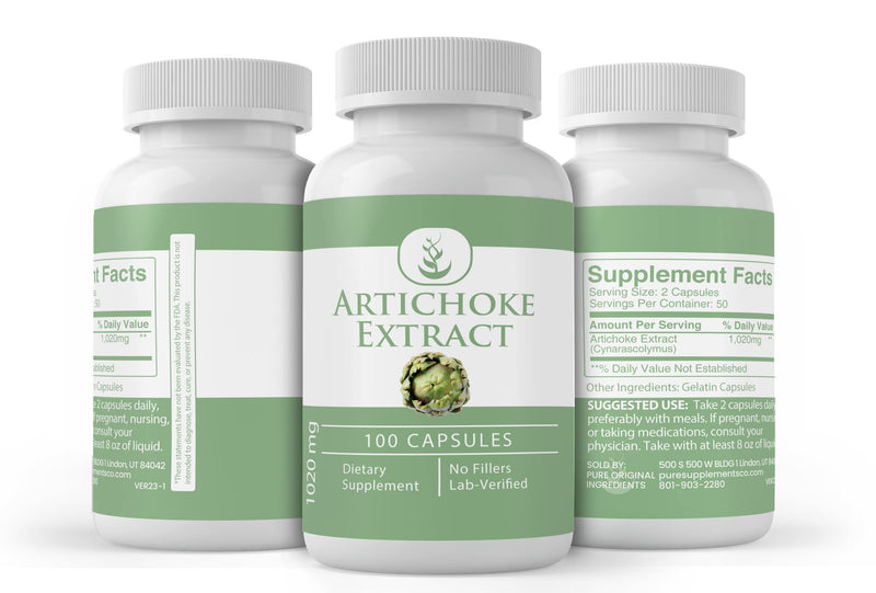 [Australia] - PURE ORIGINAL INGREDIENTS Artichoke Extract (100 Capsules) Always Pure, No Additives Or Fillers, Lab Verified 100 Count (Pack of 1) 
