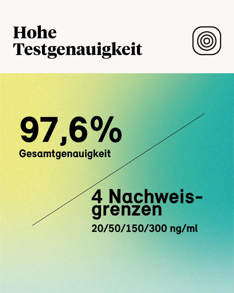 [Australia] - TRIGNOSTICS Pack of 3 Drug Test Urine - Multi Limit THC (Cannabis) | 3 urine test strips - rapid drug test without a laboratory | 4 cut-off values in 5 minutes | Accuracy >99.9% | Rapid drug test 