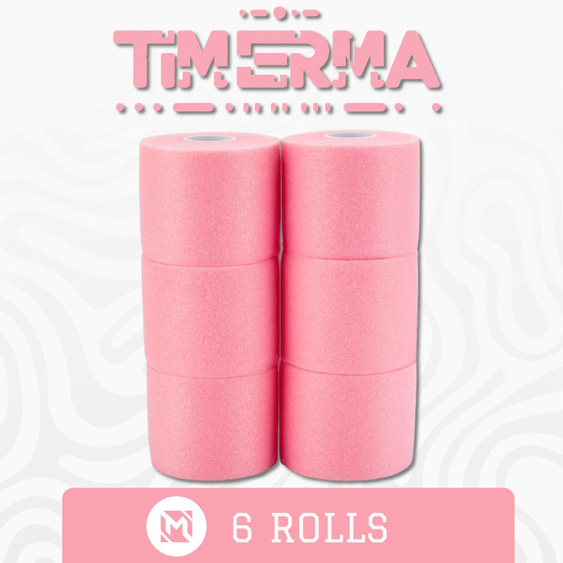 6 Rolls Pre Wrap Tape: Foam Underwrap Tape Athletic Pre-wrap Tape, Elastic Breathable Soft Protective Bandage Reduce Allergy Discomfort Protect Your Ankles, Wrists, Hands & Knees! (Pink) Pink