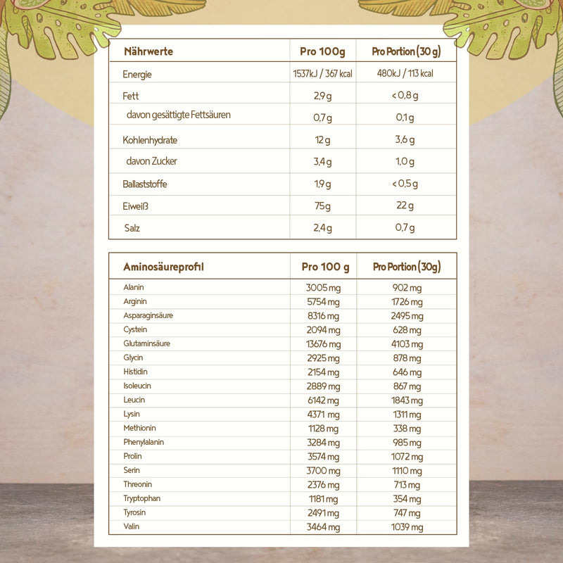 [Australia] - Vegan protein powder | vanilla | 600g protein powder | Premium quality protein | Made in Germany | Alpha Foods Vanilla 600g 