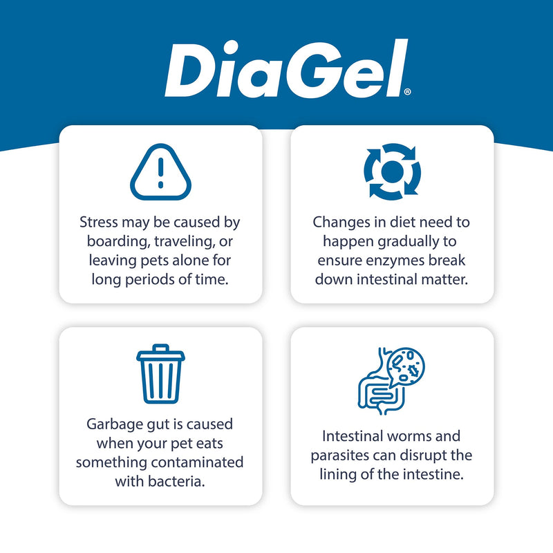 DiaGel for Small Dogs - Natural Dog Supplements to Help Maintain Digestive Health & Function - Oral Gel to Help Control Diarrhea - Natural Pet Products - PawsPlanet Australia