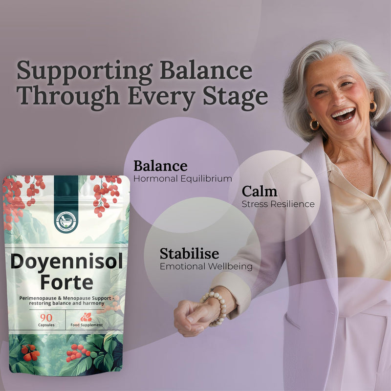 GB NUTRACEUTICAL Perimenopause & Menopause Supplements |14 Natural Ingredients for Hot Flushes, Night Sweats, Sleeplessness |All-in-One Complex with Sage, Red Clover, Maca| Vegan Friendly |90 Capsules
