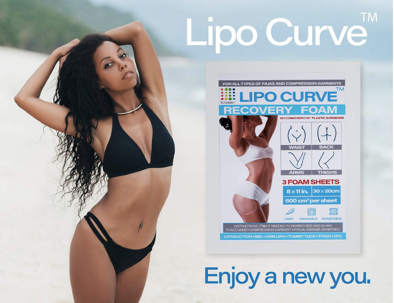 Lipo Foam Post Surgery Pads, Liposuction Recovery Foam Boards, Compatable with Compression Garment Sheets, Faja, Abdominal Binder, Waist Trainer, Belly Wrap, BBL Pillow, 3-Pack