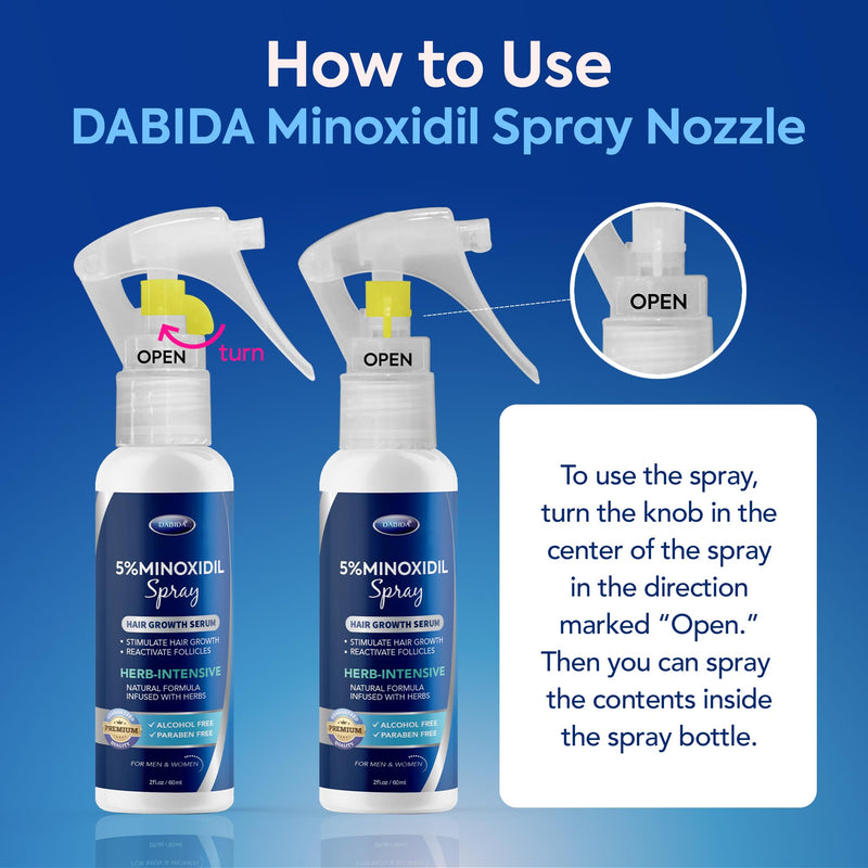 5% Minoxidil for Men and Women Hair Growth Spray, Minoxidil Spray 2oz 3pcs | 5% Minoxidil Hair and Beard Regrowth Treatment for Men and Women with Biotin, Extra Strength Formula for Thicker, Fuller Hair 2 Fl Oz (Pack of 3) Spray 3pcs