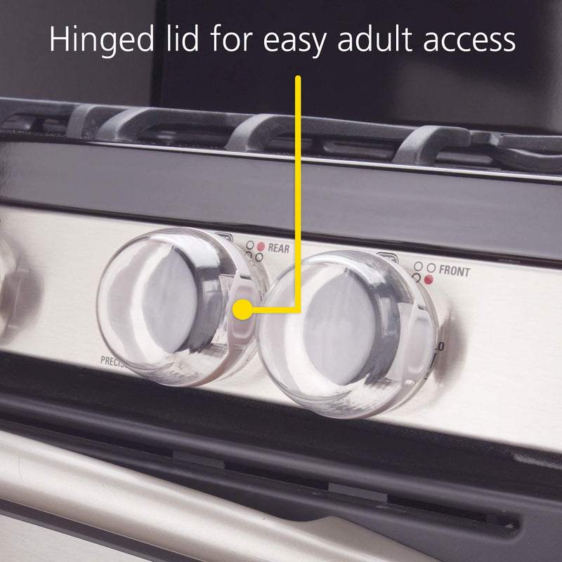 [Australia] - Safety 1st Child Proof Stove Knob Covers, Clear View Stove Knob Safety Covers (Set of 5) 