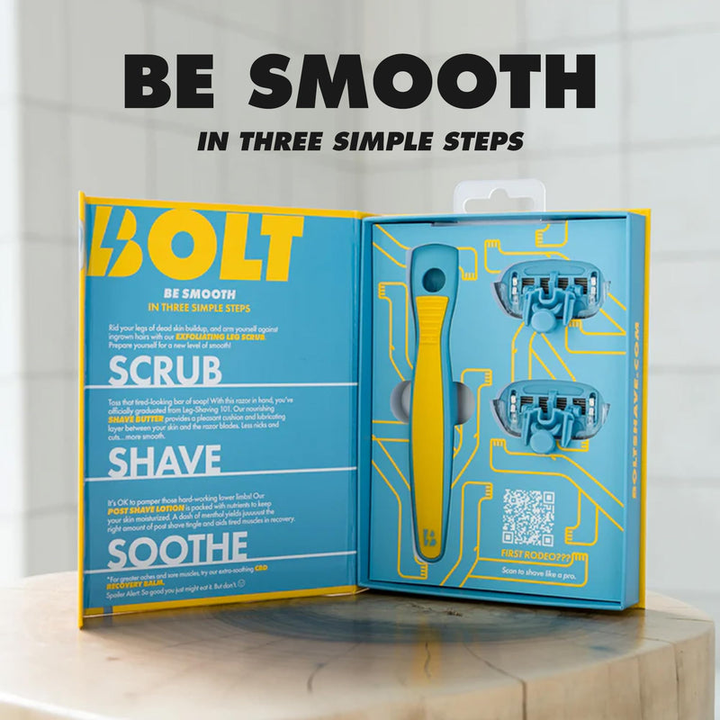 [Australia] - Stay Smooth Bundle for Men - Shaving Care Kit with Exfoliating Leg Scrub, Shave Butter and Post-Shave Lotion - 6 Fl Oz Each Stay Smooth Bundle 