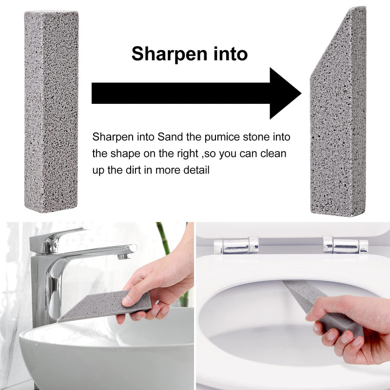 [Australia] - HongWay 10 Pack Pumice Stone for Cleaning, Pumice Stone for Toilet Cleaning Bowl Stick, Heavy Duty Strong Pumice Cleaning Bar for Bathtubs, Kitchen Sink, Grill, Household (5.9 x 1.4 x 0.9 Inches) 10pcs 