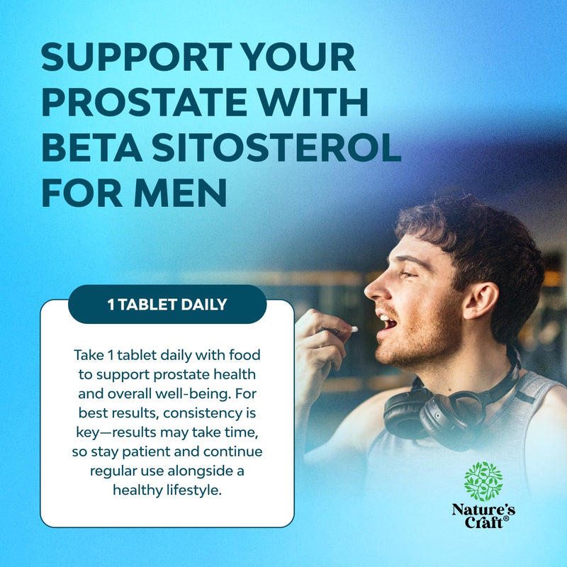 Plant Sterols & Stanols Beta Sitosterol for Men Prostate Supplements - 60ct | Prostate health supplements for men with Beta Sitosterol 500mg Plant Sterols & Stanols 60 Count (Pack of 1)