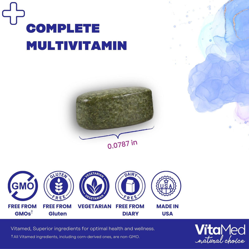 Vita Forte Vegan Multivitamin with Probiotics, Digestive Enzymes & 42 Fruits & Vegetables – Halal Certified, Non-GMO, Gluten-Free, Daily Energy & Immune Support – 60 Vegan Tablets 60 Count (Pack of 1)