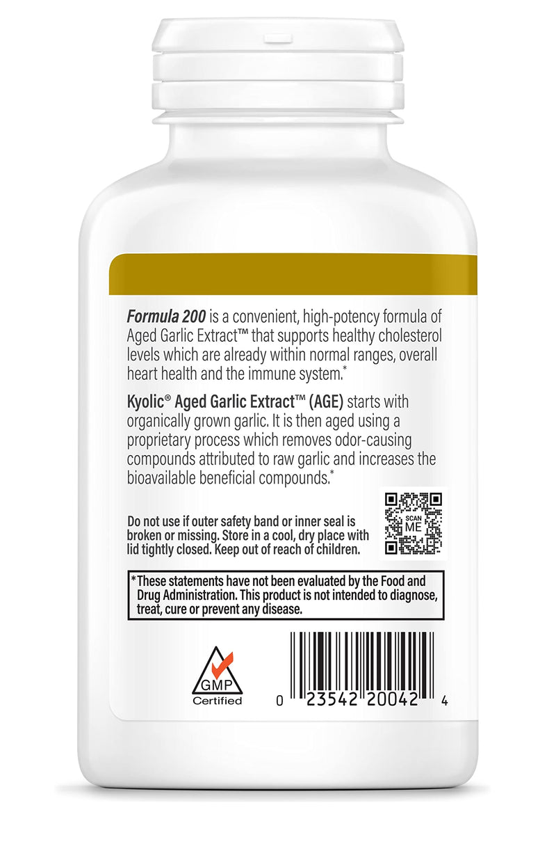 [Australia] - Kyolic Aged Garlic Extract Formula 200, Cardiovascular & Immune, Reserve 120 Capsules (Packaging May Vary) 120 Count (Pack of 1) 