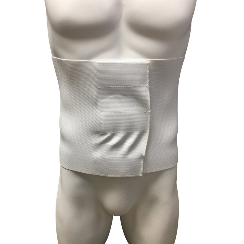 OTC Abdominal Binder, 10-Inch Chest and Rib Panel Support for Men and Women, Elastic, White, 3X-Large 3X-Large (Pack of 1)