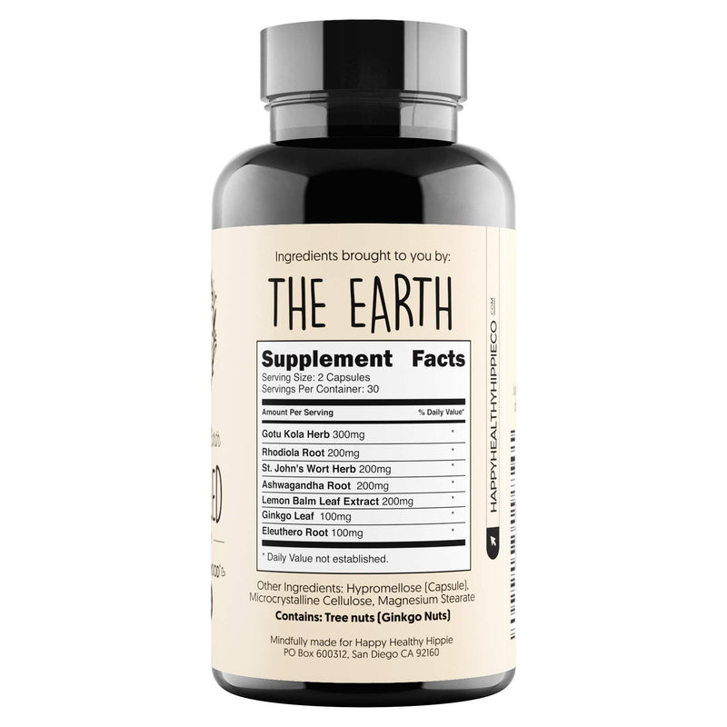 [Australia] - Joy-Filled Mood Support Supplement with St. Johns Wort | Stress Relief Supplement - Helps Calm The Mind & Body | 100% Plant-Based, Ashwagandha, Rhodiola Rosea, Eleuthero | Herbal, 60 ct 60 Count (Pack of 1) 