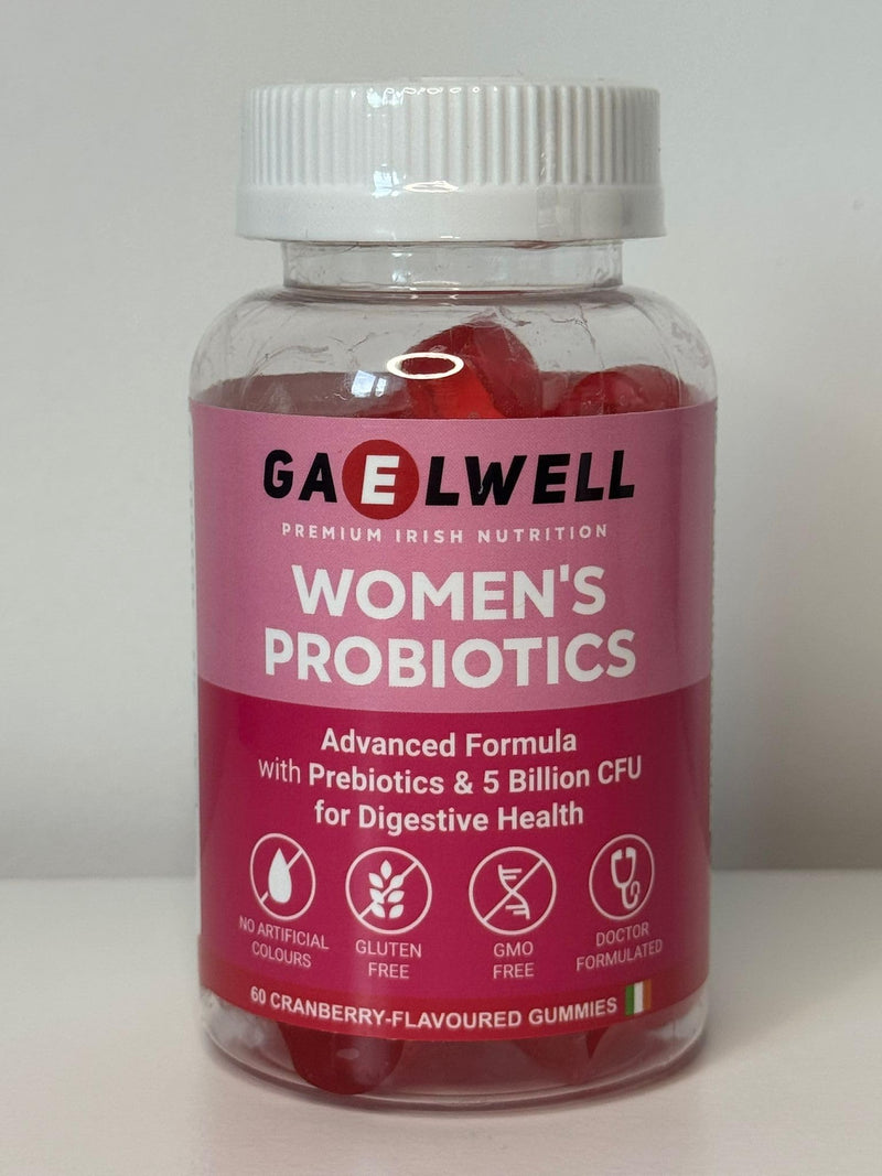 Women’s Probiotic Gummies | 5 Billion CFU, 6 Strains with Fibre | Daily Supplement for Women | Vegan, Gluten & Dairy Free | Cranberry Flavour | 60 Gummies