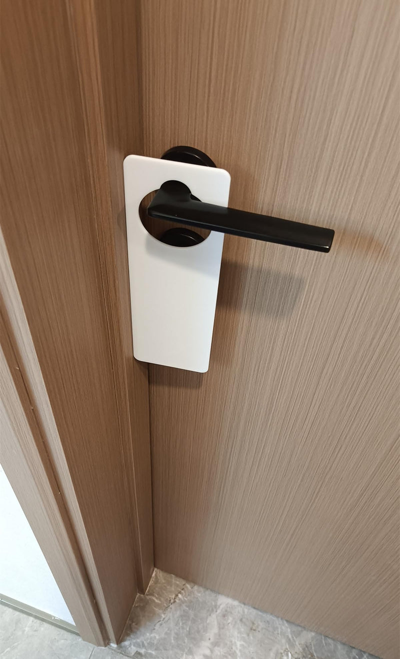 [Australia] - 5pcs of Door Hanging Hangers Blank Signs,DIY Blank Door Knob Signs for Painting, DIY Craft, Home, Office Hotel Decoration,Business Use, Arts and Crafts (White) White 