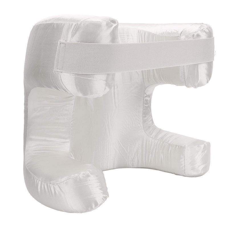 [Australia] - Comfortable Face Pillow, Silk Fabric Memory Foam, Soft Cushioning Ergonomic Beauty Pillow Side Sleeper (White) White 