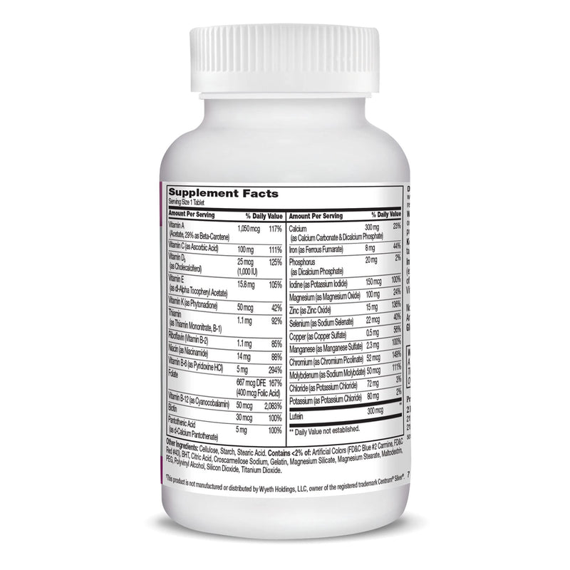 21st Century Sentry Senior Women 50 Plus Tablets, 100 Count (27542) (Pack of 2) 100 Count (Pack of 2)