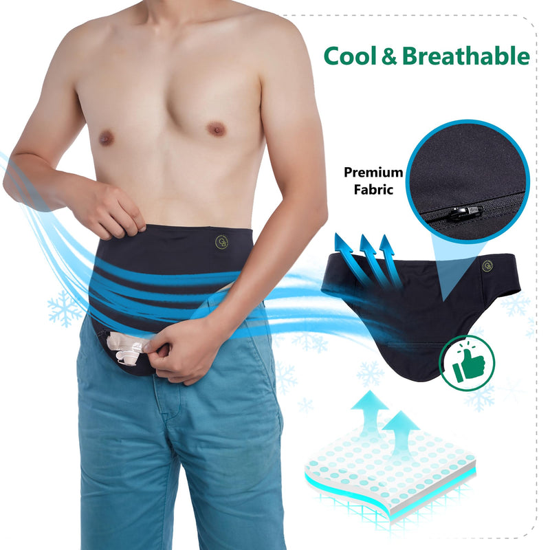 [Australia] - Ostomy Belt- Comfortable Colostomy Belt, Support Ostomy Bag Covers, Ostomy Belt for Men and Women - Adjustable Ostomy Support Belt-Ostomy Wrap (Medium) Medium 