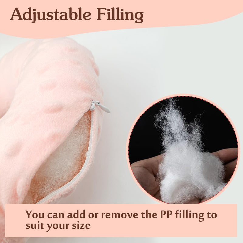 [Australia] - Piercing Pillow, Ear Hole Piercing Pillows, Donut Ear Pillow, Ear Guard Protector for Ear Pain, Piercing, CNH, Pain Relief Sleeping, Pressure Sore, Headphones, Minky Dot. (Pink) Pink 