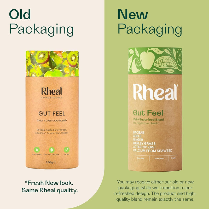 Rheal Superfoods Most Loved Bundle - Balance Tonic & Gut Feel Superfood Powder Duo, Complete Daily Wellness Routine, Gut Health & Hormonal Balance Support, Plant-Based, 30 Servings Each