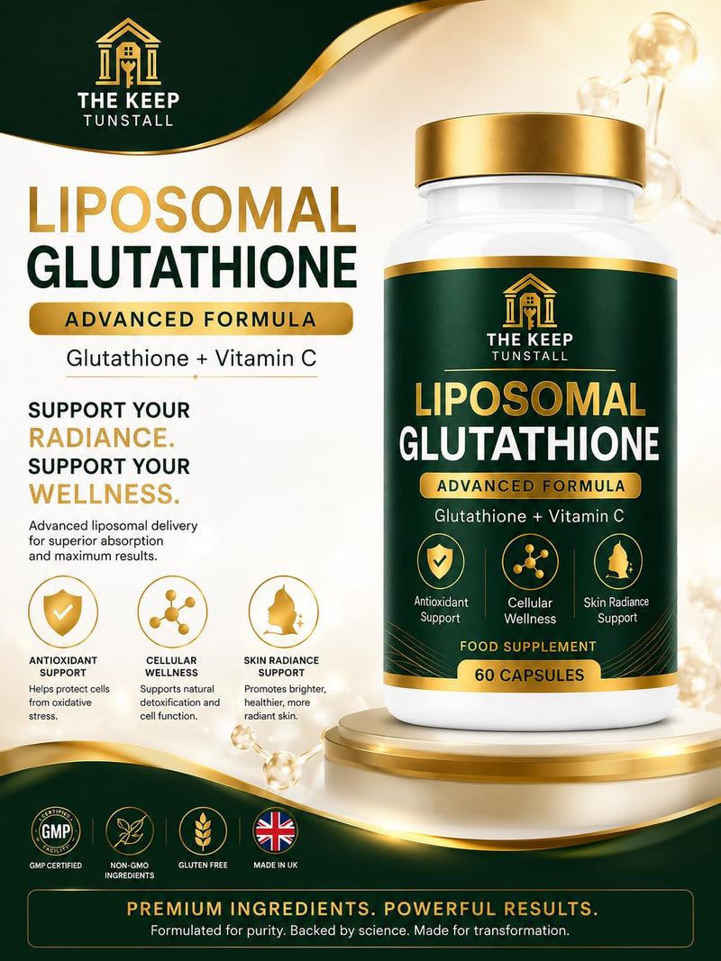 Glutathione Skin Brightening 30,000mg Anti Ageing Formula Targets Hyperpigmentation Spots & Acne Marks | Collagen & Vitamin C Infused Capsules + CoQ10 200mg Liposomal Glutathione